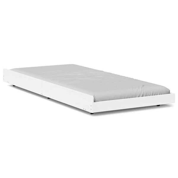 vidaXL Σκελετός Κρεβατιού Λευκό 100 x 200 cm Μασίφ ξύλο πεύκου