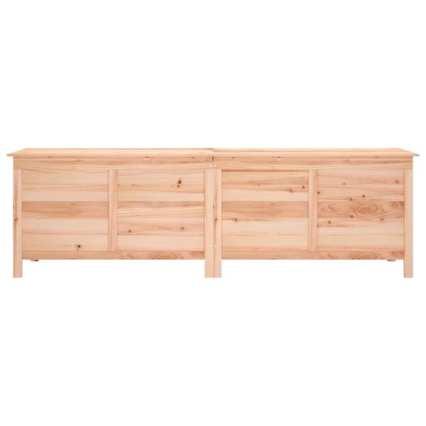 vidaXL Μπαούλο Αποθήκευσης Κήπου 198,5x50x56,5εκ από Μασίφ Ξύλο Ελάτης
