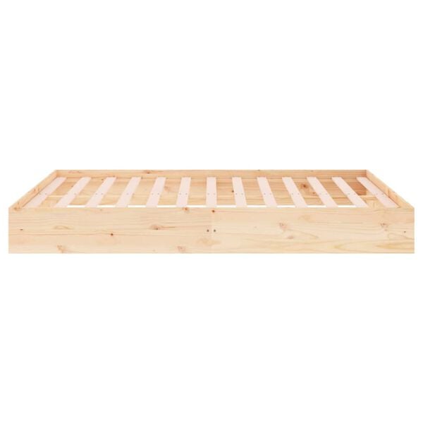 vidaXL Σκελετός Κρεβατιού Χωρίς Στρώμα 140x200 εκ Μασίφ Ξύλο