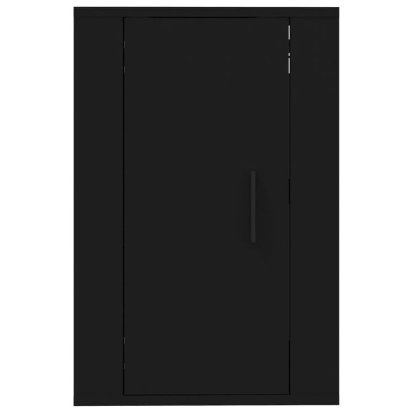 vidaXL Έπιπλο Τηλεόρασης Επιτοίχιο Μαύρο 40x34,5x60 εκ.