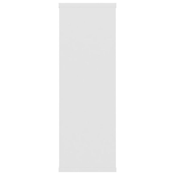 vidaXL Ραφιέρα Τοίχου Λευκή 104 x 20 x 58,5 εκ. από Επεξεργασμένο Ξύλο
