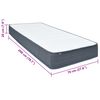 vidaXL Στρώμα Boxspring 200 x 70x 20 εκ. μέτριας απαλότητας Υφασμάτινο