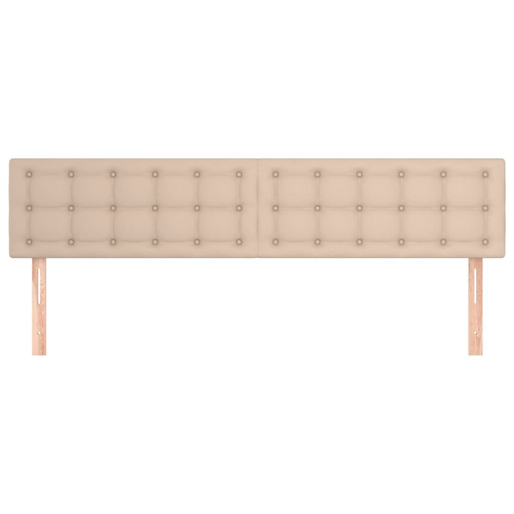 vidaXL Κεφαλάρια Κρεβατιού 2 τεμ. Καπουτσίνο 100x5x78/88εκ. Συνθ.Δέρμα
