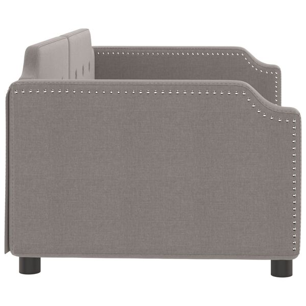 vidaXL Καναπές Κρεβάτι Taupe 80 x 200 εκ. Υφασμάτινος
