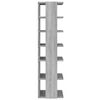 vidaXL Παπουτσοθήκη Γκρι Sonoma 27,5x27x102 εκ. από Επεξεργασμένο Ξύλο