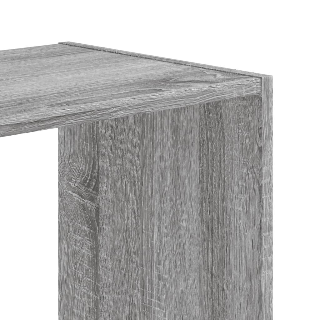 vidaXL Βιβλιοθήκη Γκρι Sonoma 68,5x32x68,5 εκ. από Επεξεργ. Ξύλο