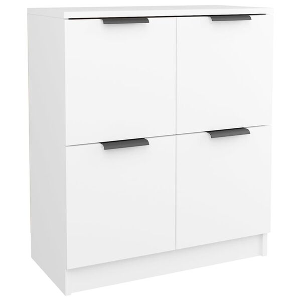 vidaXL Ντουλάπια 2 τεμ. άσπρο 60x30x70 εκ. Επεξεργασμένο Ξύλο