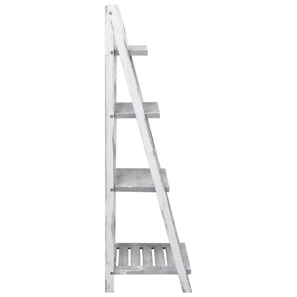 vidaXL Ραφιέρα Φυτών Τετραώροφη Γκρι 43 x 33 x 113 εκ. Ξύλινη