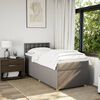 vidaXL &Kappa;&rho;&epsilon;&beta;ά&tau;&iota; Boxspring &mu;&epsilon; &Sigma;&tau;&rho;ώ&mu;&alpha; Taupe 100 x 200 &epsilon;&kappa;. &Upsilon;&phi;&alpha;&sigma;&mu;ά&tau;&iota;&nu;&omicron;