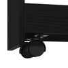 vidaXL Λεπτό Καρότσι Αποθήκευσης Μαύρη Οξυά 60 x 20 x 82 εκ