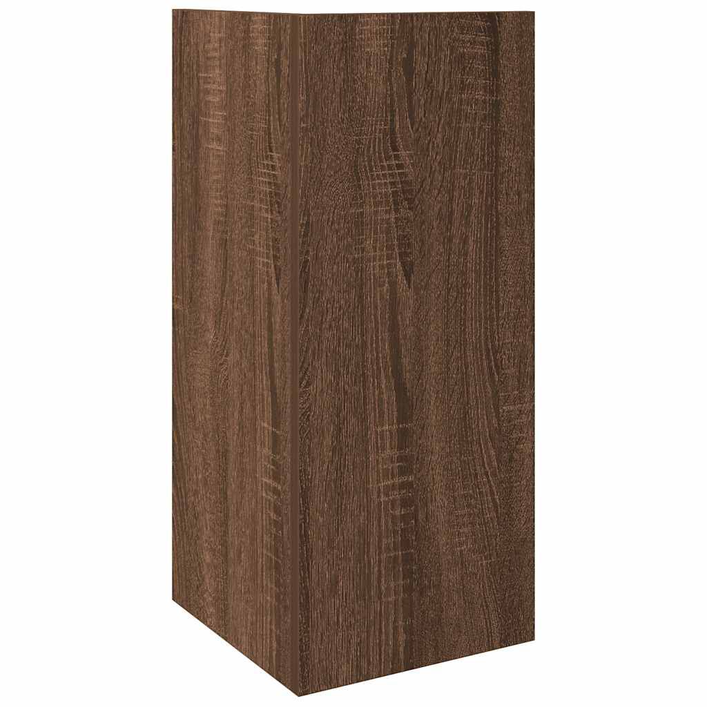 vidaXL Τραπεζάκια 2 τεμ. με ράφι Καφέ Δρυς 25,5x27x60 εκ.