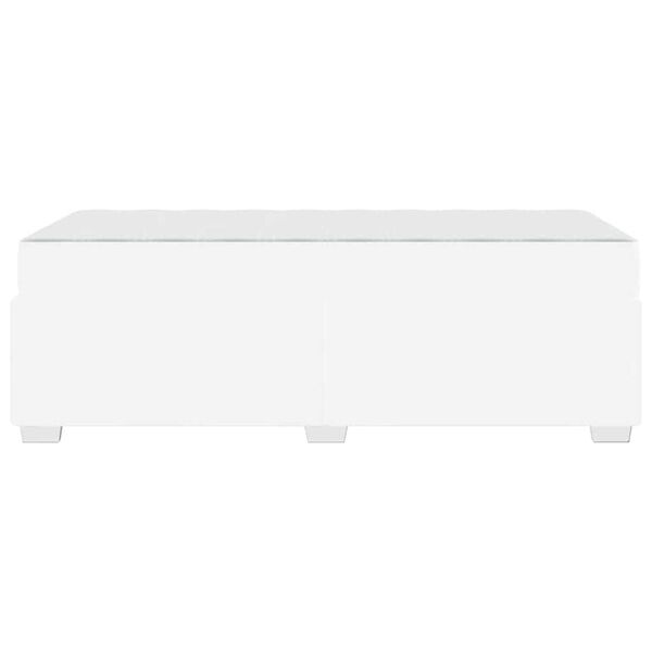 vidaXL Σκελετός Κρεβατιού Λευκό 90 x 190 cm Τεχνητό δέρμα