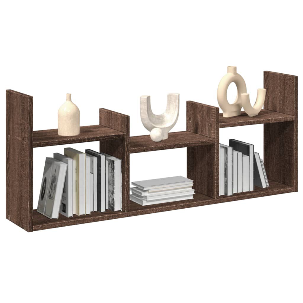 vidaXL Ντουλάπι Τοίχου Καφέ Δρυς 100x18x40 εκ. από Επεξεργασμένο Ξύλο