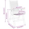 vidaXL Καρέκλα Κήπου 6 pcs Καφέ 52 x 64.5 x 108 εκ. Μασίφ ξύλο teak