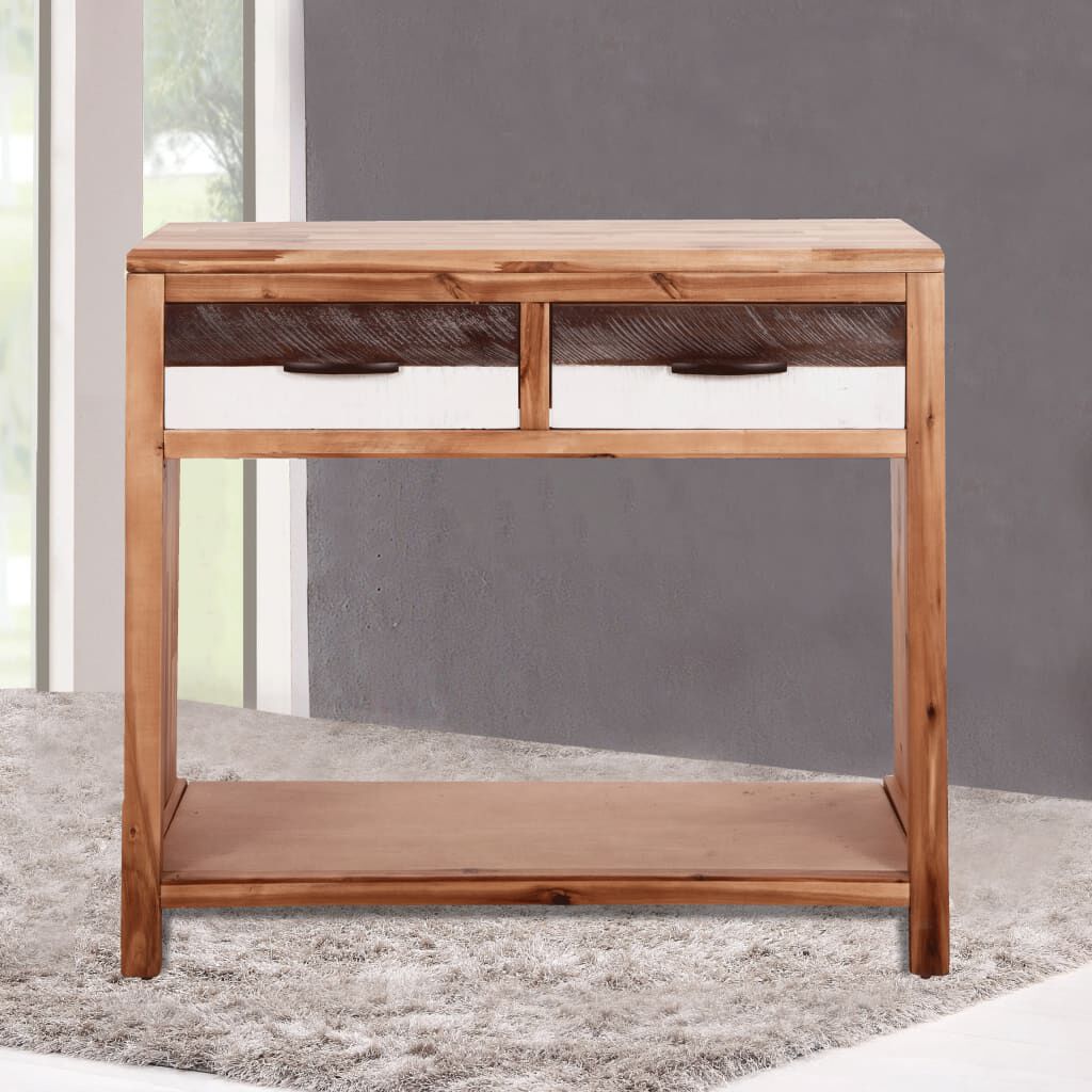 vidaXL Τραπέζι Κονσόλα 86 x 30 x 75 εκ. από Μασίφ Ξύλο Ακακίας
