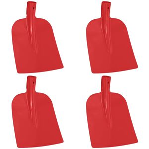 vidaXL Κεφάλι Φτυαριού 4 pcs Κόκκινο 32 x 24,5 εκ.