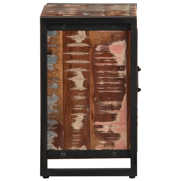 vidaXL Κομοδίνο Πολύχρωμο 40x30x51 cm Στερεό ξύλο αναγεννημένο