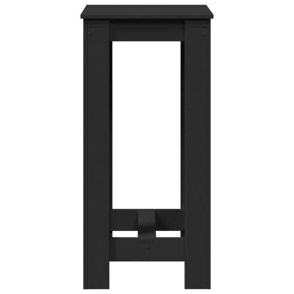 vidaXL Τραπέζι Μπαρ Μαύρο 51x50x103,5 εκ. Επεξ. Ξύλο