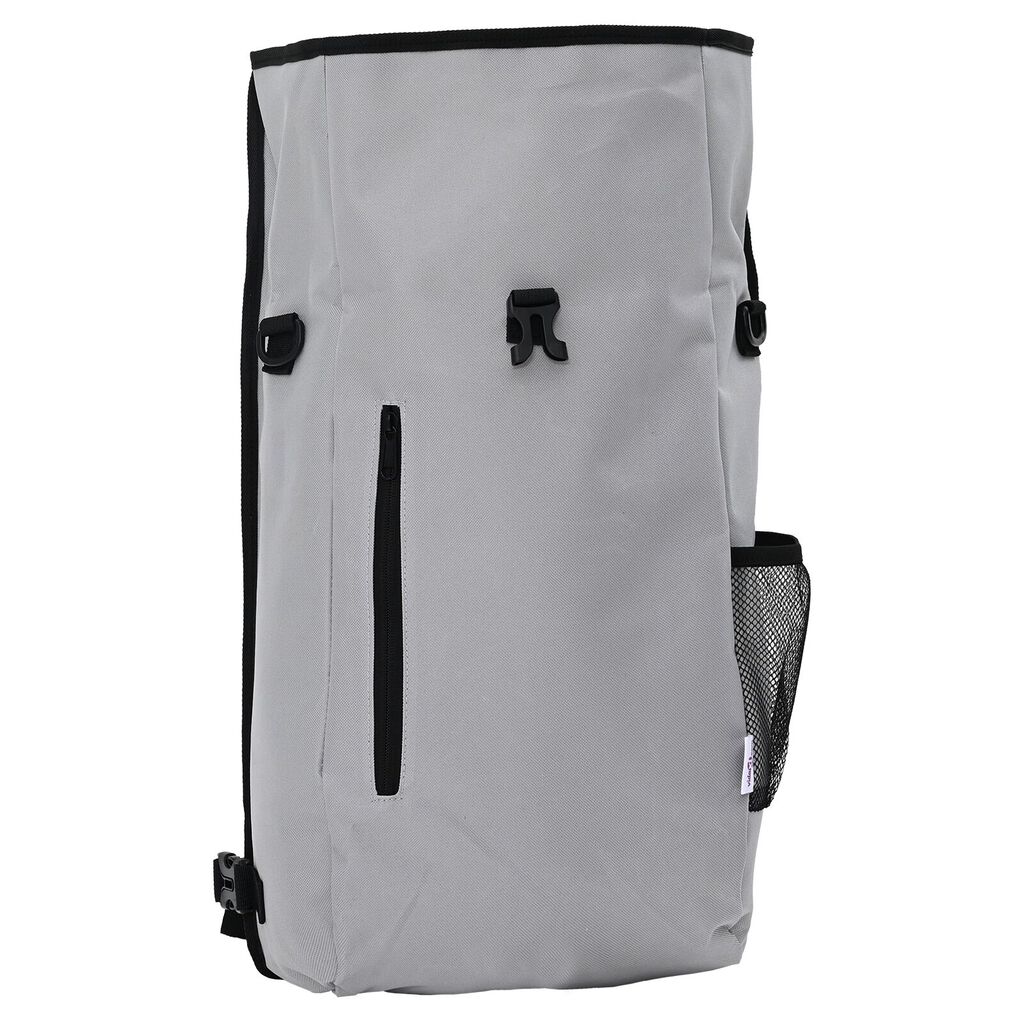 vidaXL Τσάντα Ποδηλάτου για Ράγες 20 L Γκρι 31x13x58 εκ.