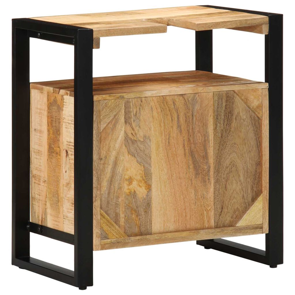 vidaXL Ντουλάπι νιπτήρα 55x35x60 cm από μασίφ ακατέργαστο ξύλο πεύκου