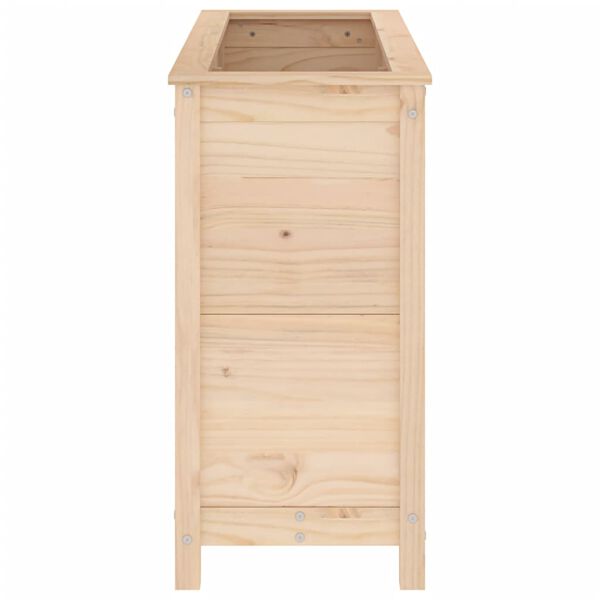 vidaXL Ζαρντινιέρα Υπερυψωμένη 119,5x40x78 εκ. από Μασίφ Ξύλο Πεύκου
