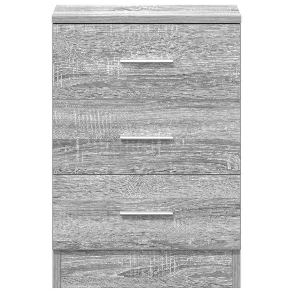 vidaXL Κομοδίνο Γκρι Sonoma 38x35x56 εκ. από Επεξεργασμένο Ξύλο