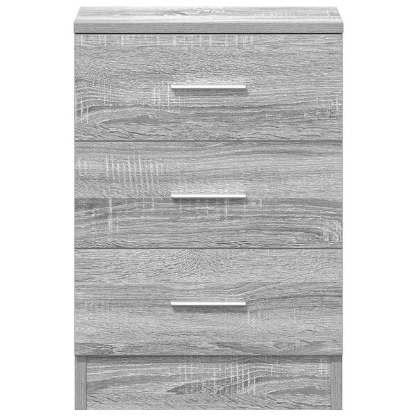 vidaXL Κομοδίνο Γκρι Sonoma 38x35x56 εκ. από Επεξεργασμένο Ξύλο