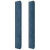 vidaXL Κρεβάτι Boxspring με Στρώμα Σκούρο Μπλε 90x190 εκ. Βελούδινο