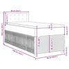 vidaXL Κρεβάτι Boxspring με Στρώμα Μαύρο 90x190 εκ. Βελούδινο