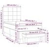 vidaXL &Kappa;&rho;&epsilon;&beta;ά&tau;&iota; Boxspring &mu;&epsilon; &Sigma;&tau;&rho;ώ&mu;&alpha; &Rho;&omicron;&zeta; 100x200 &epsilon;&kappa;. &Beta;&epsilon;&lambda;&omicron;ύ&delta;&iota;&nu;&omicron;