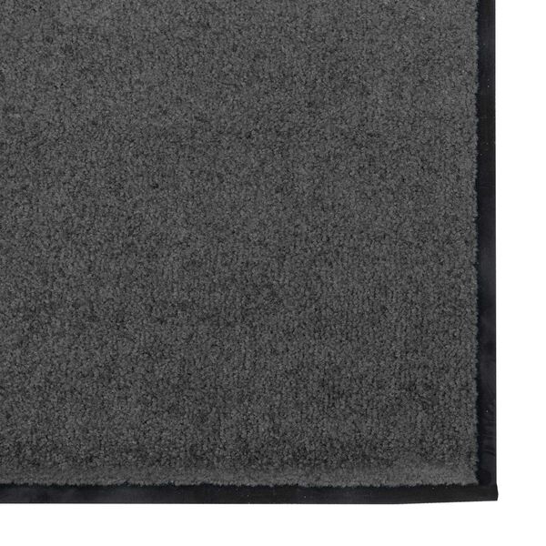 vidaXL Χαλάκι Εξώπορτας Ανθρακί και Μαύρο 120 x 300 cm