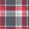 vidaXL Μαξιλάρι Παλέτας Κόκκινο Καρό 120 x 40 x 12 εκ. Υφασμάτινο