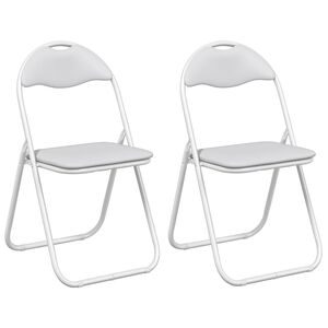 vidaXL &Pi;&tau;&upsilon;&sigma;&sigma;ό&mu;&epsilon;&nu;&eta; &Kappa;&alpha;&rho;έ&kappa;&lambda;&alpha; 2 pcs &Lambda;&epsilon;&upsilon;&kappa;ό &kappa;&alpha;&iota; &Gamma;&kappa;&rho;&iota; 48 x 43,5 x 81 &epsilon;&kappa;.