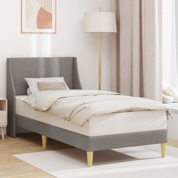 vidaXL &Sigma;&kappa;&epsilon;&lambda;&epsilon;&tau;ό&sigmaf; &Kappa;&rho;&epsilon;&beta;&alpha;&tau;&iota;&omicron;ύ &mu;&epsilon; &kappa;&epsilon;&phi;&alpha;&lambda;ά&rho;&iota; Taupe 90 x 190 cm ύ&phi;&alpha;&sigma;&mu;&alpha;