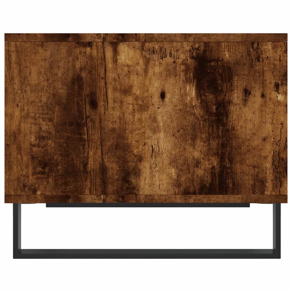vidaXL Τραπεζάκι Σαλονιού Καπνιστή Δρυς 60x50x40 εκ. Επεξεργ. Ξύλο