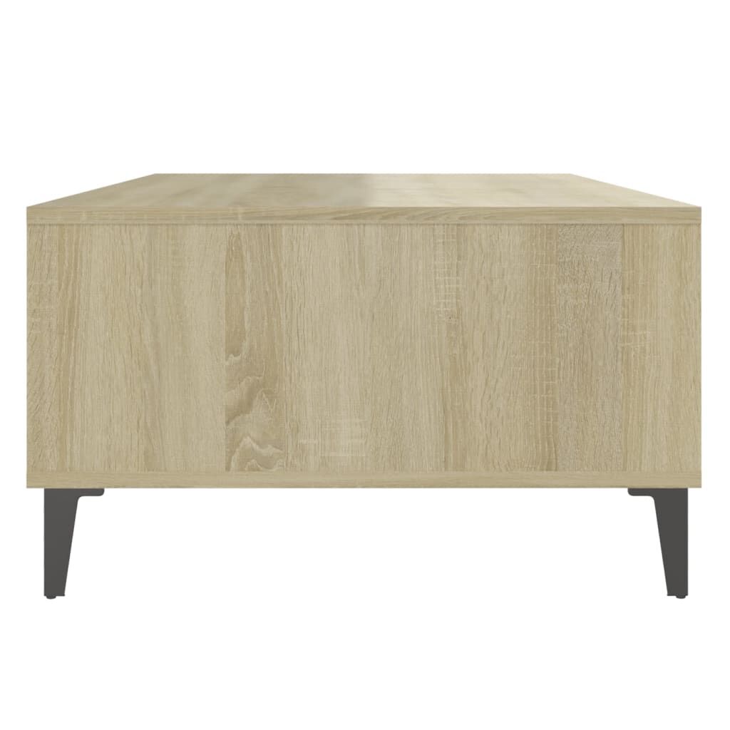 vidaXL Τραπεζάκι Σαλονιού Λευκό/Sonoma Δρυς 103,5x60x35εκ. Επεξ. Ξύλο