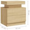 vidaXL Κομοδίνο Sonoma Δρυς 40 x 35 x 52 εκ. από Επεξεργ. Ξύλο