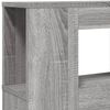 vidaXL Κεφαλάρι Κρεβατιού με LED Γκρι Sonoma 140x18,5x103,5 εκ