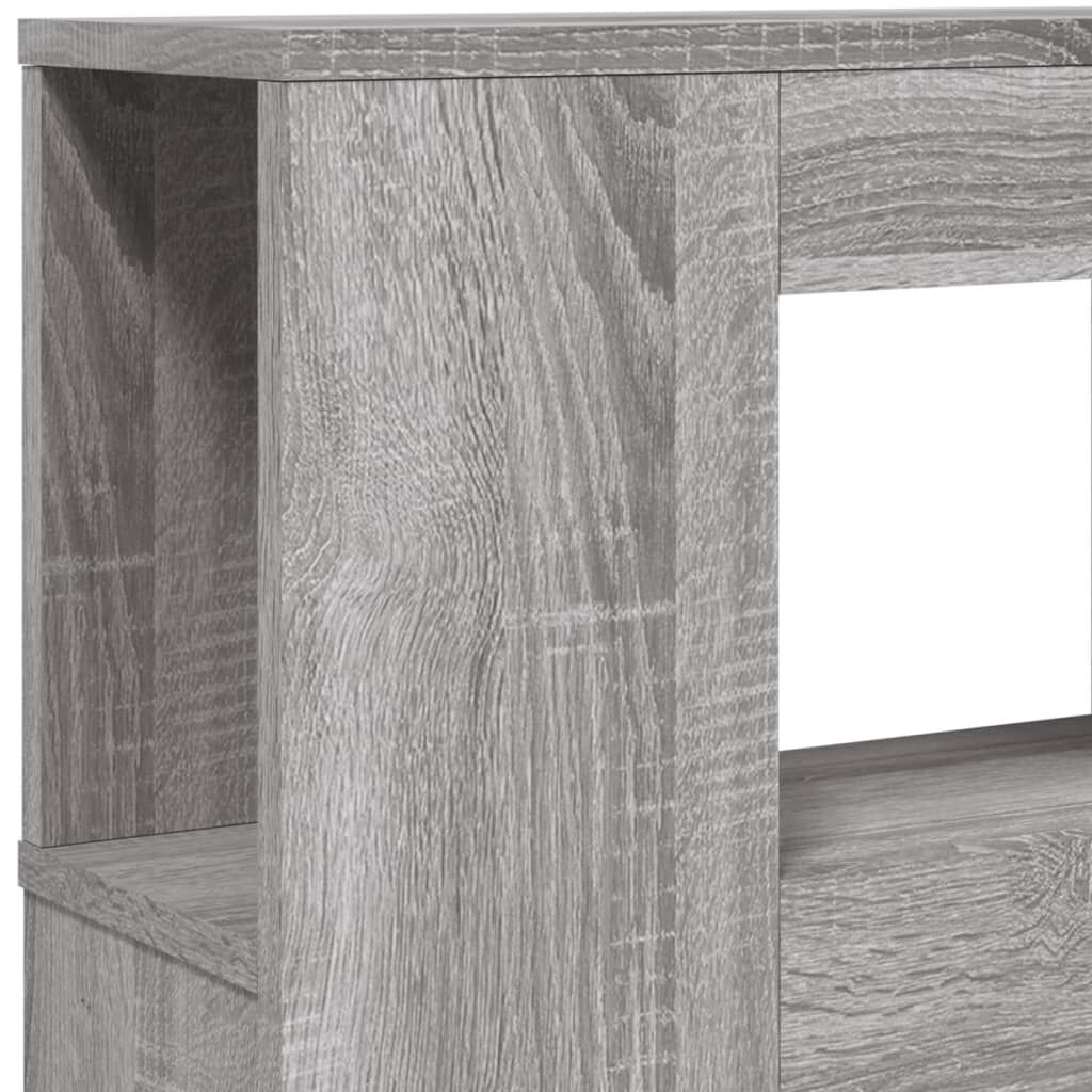 vidaXL Κεφαλάρι Κρεβατιού με LED Γκρι Sonoma 140x18,5x103,5 εκ