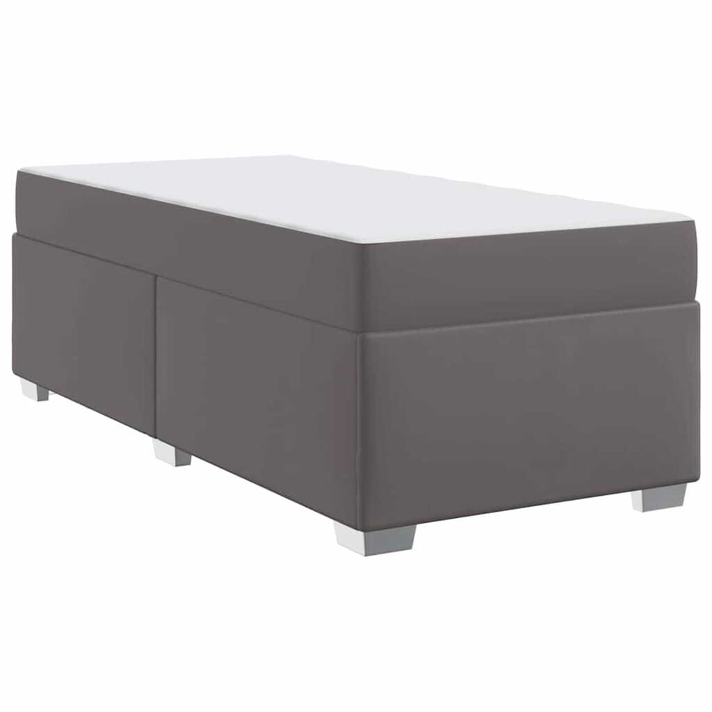 vidaXL Σκελετός Κρεβατιού Άλλο Γκρι 80 x 200 cm Τεχνητό δέρμα