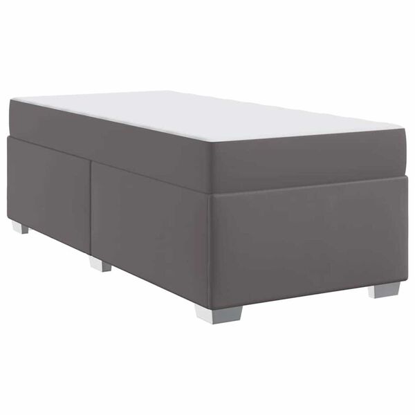 vidaXL Σκελετός Κρεβατιού Άλλο Γκρι 80 x 200 cm Τεχνητό δέρμα