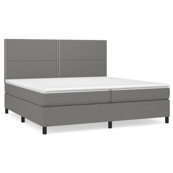 vidaXL &Kappa;&rho;&epsilon;&beta;ά&tau;&iota; Boxspring &mu;&epsilon; &Sigma;&tau;&rho;ώ&mu;&alpha; &Sigma;&kappa;&omicron;ύ&rho;&omicron; &Gamma;&kappa;&rho;&iota; 200x200 &epsilon;&kappa;. &Upsilon;&phi;&alpha;&sigma;&mu;ά&tau;&iota;&nu;&omicron;