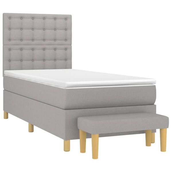 vidaXL &Kappa;&rho;&epsilon;&beta;ά&tau;&iota; Boxspring &mu;&epsilon; &Sigma;&tau;&rho;ώ&mu;&alpha; &Alpha;&nu;&omicron;&iota;&chi;&tau;ό &Gamma;&kappa;&rho;&iota; 100x200 &epsilon;&kappa;. &Upsilon;&phi;&alpha;&sigma;&mu;ά&tau;&iota;&nu;&omicron;