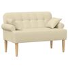 vidaXL Love seat &mu;&epsilon; &kappa;&omicron;&upsilon;&mu;&pi;&iota;ά &Kappa;&rho;&epsilon;&mu; 120 x 65 x 79 &epsilon;&kappa; Ύ&phi;&alpha;&sigma;&mu;&alpha;