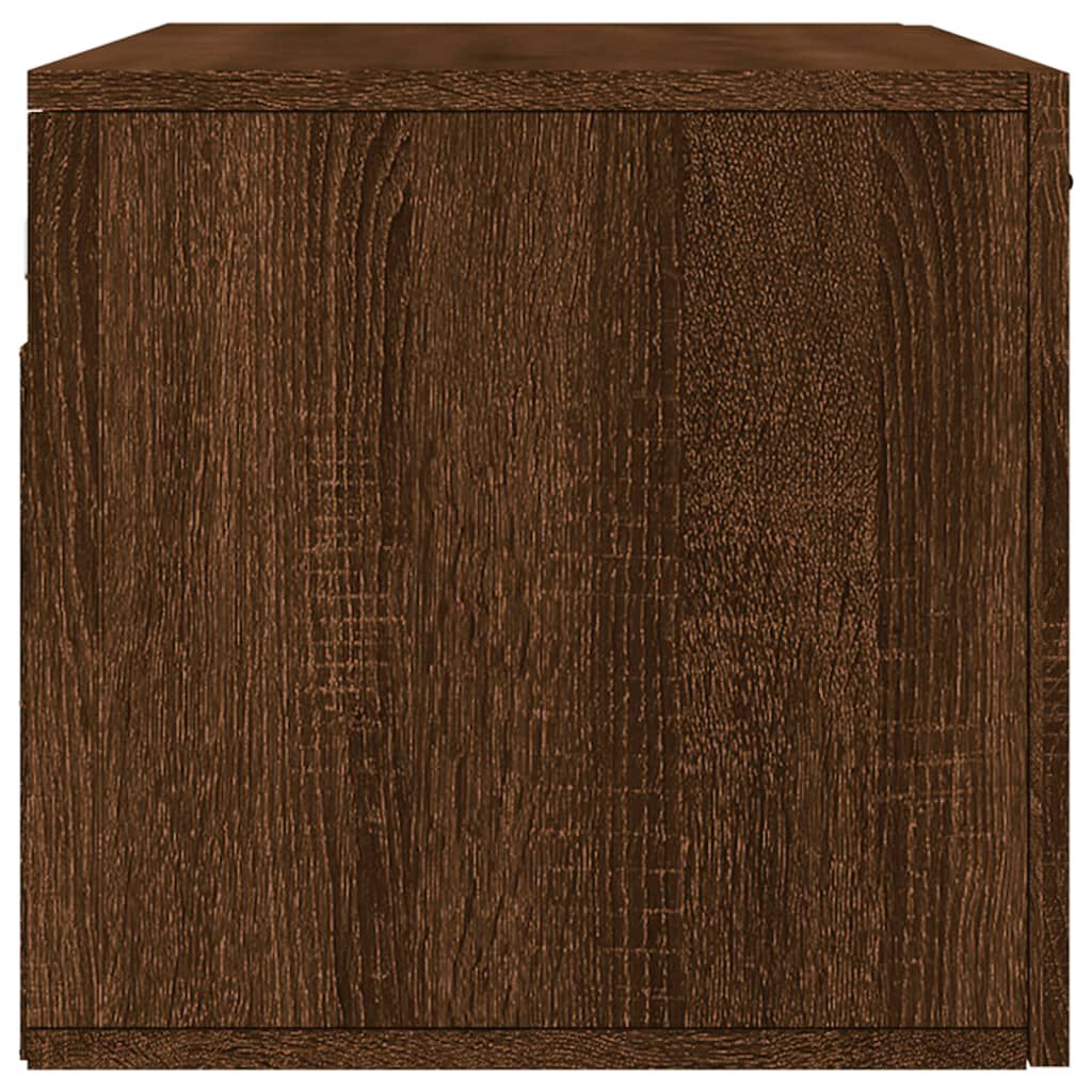 vidaXL Ντουλάπι Τοίχου Καφέ Δρυς 80x36,5x35 εκ. Επεξεργασμένο Ξύλο