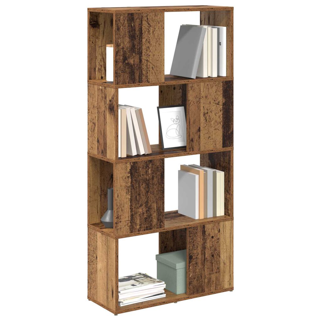 vidaXL Μονάδα Αποθήκευσης Παλαιό ξύλο MDF 60 x 24 x 124 εκ.