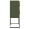 vidaXL Highboard Ελαιοπράσινο 68x39x107 cm Ατσάλι