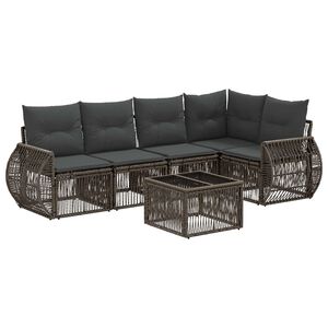vidaXL &Sigma;&epsilon;&tau; &Kappa;&alpha;&nu;&alpha;&pi;έ &Kappa;ή&pi;&omicron;&upsilon; 6 pcs &Gamma;&kappa;&rho;&iota; &kappa;&alpha;&iota; &Sigma;&kappa;&omicron;ύ&rho;&omicron; &Gamma;&kappa;&rho;&iota; &sigma;&upsilon;&nu;&theta;&epsilon;&tau;&iota;&kappa;ό &rho;&alpha;&tau;ά&nu;