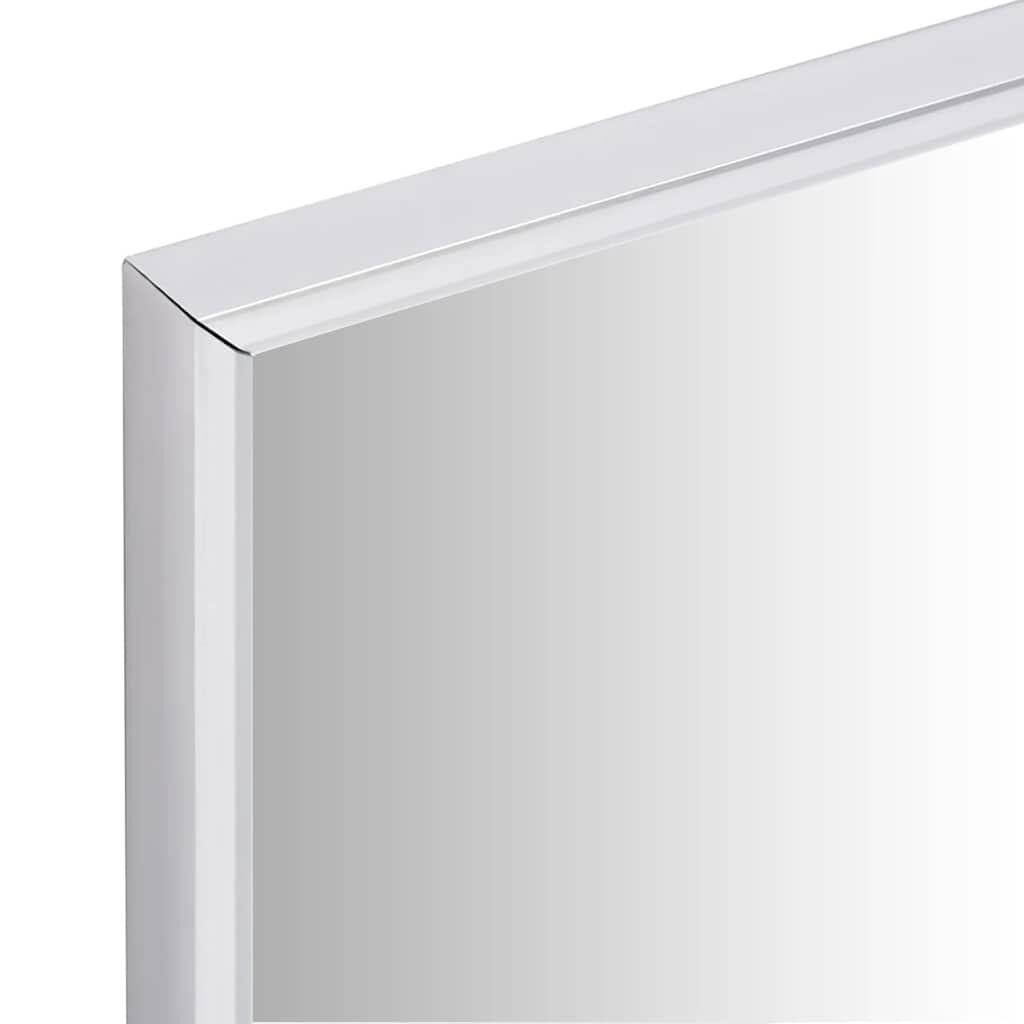 vidaXL Καθρέφτης Ασημένιος 80 x 60 εκ.