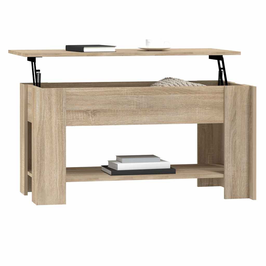 vidaXL Τραπεζάκι Σαλονιού Sonoma Δρυς 101x49x52 εκ. Επεξεργασμένο Ξύλο